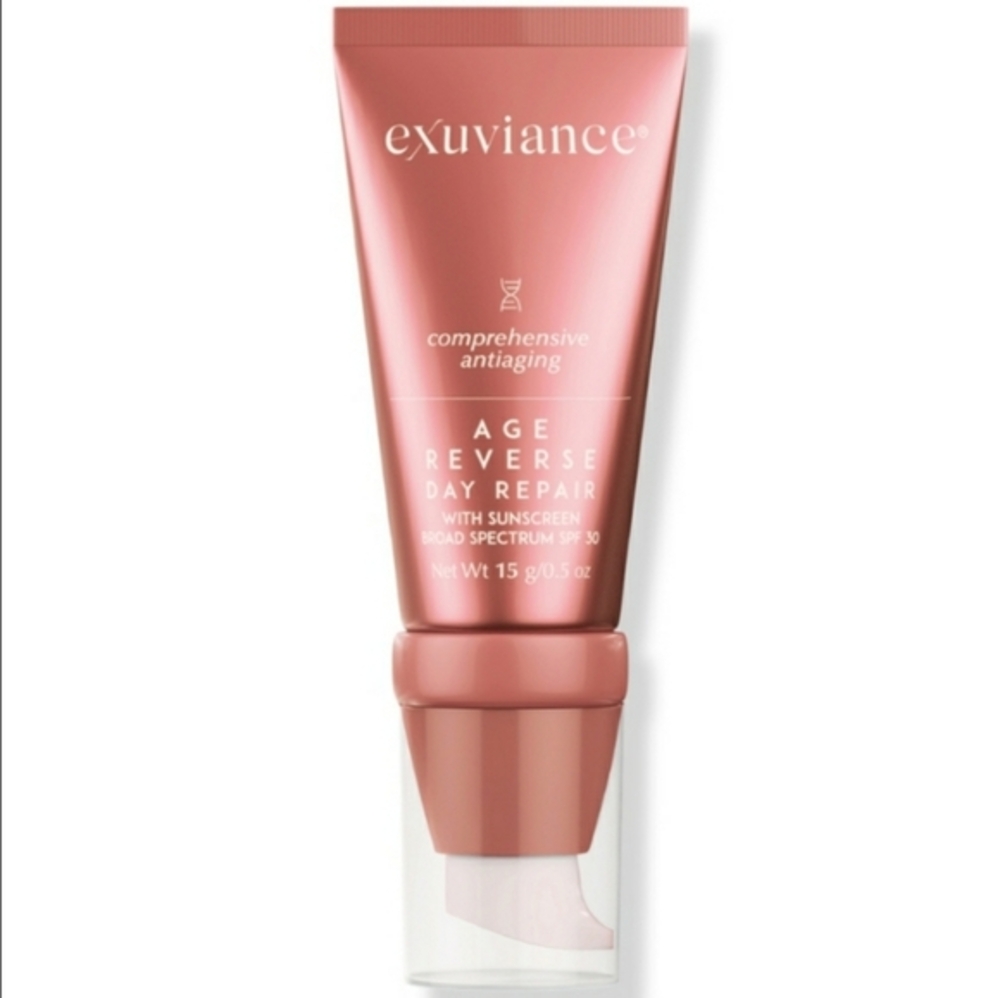 EXUVIANCE AGE REVERSE DAY REPAIR SPF 30+ RETINOL ANTI-AGING FACE MOISTURIZER.